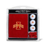 Team Golf NCAA Gift Set Embroidered Golf Towel, 3 Golf Balls, and 14 Golf Tees 2-3/4" Regulation, Tri-Fold Towel 16" x 22" & 100% Cotton