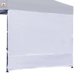 ABCCANOPY Instant Canopy SunWall (15+Colors) for 10x10 Feet, 10x20 Feet Straight Leg pop up Canopy, 1 Pack Sidewall Only, White