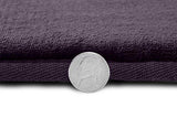 Clara Clark 2-Pack Bath Mat Set – Large and Small Bathroom Rug Set, Absorbent Memory Foam Bath Rugs, Non-Slip, Thick, Cozy Velvet Microfiber Bathrug, Plush Shower, Toilet Floor Bathmats Carpet, Black