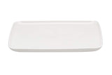 MOONIGHT TIME  Every Time Rectangular Dinner Plate, Set Of 6, 10.5" x 8.5", White