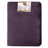 Clara Clark 2-Pack Bath Mat Set – Large and Small Bathroom Rug Set, Absorbent Memory Foam Bath Rugs, Non-Slip, Thick, Cozy Velvet Microfiber Bathrug, Plush Shower, Toilet Floor Bathmats Carpet, Black