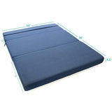 Milliard Tri-Fold Foam Folding Mattress and Sofa Bed for Guests - Queen 78x58x4.5 Inch