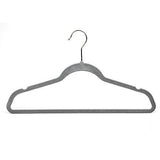 Raymond Waites Ultra-Thin Non-Slip Velvet Clothing Hangers, Flocked & Durable, Closet Space Saving, for Garments, Suits, Dresses, Pants, Shirts, Coats, 25 Pack (Grey)