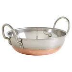 IMUSA USA SA-10100 Stainless Steel Kadhai 7-Inch,  Copper Bottom