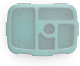 Bentgo Kids Brights Tray (Aqua) with Transparent Cover - Reusable, BPA-Free, 5-Compartment Meal Prep Container with Built-In Portion Control for Healthy At-Home Meals and On-the-Go Lunches