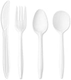 PlastX Cutlery 1000 Count Disposable Plastic White Forks, Great For Every Day, Home, Office, Party, or Restaurants,