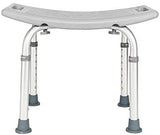 SoSo-BanTian1989 Adjustable Elderly Bath Shower Chair Stool (Gray)