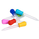 Coolrunner 5ML Clear Silicone Plastic Droppers Pipettes for Candy Molds, Gummy Mold and Crafts 6pcs