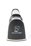PriorityChef Knife Sharpener for Straight and Serrated Knives, 2-Stage Diamond Coated Wheel System, Sharpens Dull Knives Quickly, Safe and Easy to Use