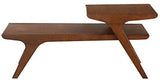 Homelegance Saluki Mid-Century Two-Tier Sofa Table, Cherry