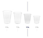 Zeml Disposable Clear Plastic Cups (9 oz.)