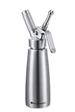 Whipped Cream Dispenser Stainless Steel - Professional Whipped Cream Maker - Gourmet Cream Whipper - Large 500ml / 1 Pint Capacity Canister - Includes 3 Culinary Decorating Nozzles by OTIS CLASSIC