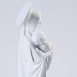 Amazing Roo Design Blessed Virgin Mary Statue with Baby Jesus Statue Figures Home Ornaments for Decorations, 12 Inch Figurine, White