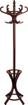 Headbourne 8000 Floor Standing Hat and Coat Rack with Umbrella Stand, Wood with Dark Walnut Paint Finish