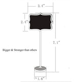 WearHome Mini Chalkboard Set 10 Pieces with Stand Colorful Chalk and Cleaning Cloth for Message Board Signs Wedding Party Table Numbers Place Card Decorative Sign