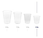 Zeml Disposable Clear Plastic Cups (9 oz.)