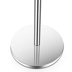 Naturous 430 Stainless Steel Toilet Paper Holder, Free Standing Lavatory Pedestal Toilet Paper Stand with Reserve