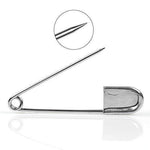 Tool Gadget Large Safety Pins, 5 inch Safety Pins, 10 PCS Stainless Steel Safety Pins Large, Silver Huge Strong XL Safety Pins, Extra Large Laundry Pins for Blankets, Heavy Laundry, Upholstery(5")