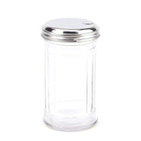 Tebery 4 Pack Stainless Steel Flip Cap Glass Sugar Dispenser/Pourer/Shaker,12 ounce