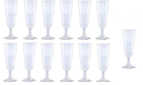 140 pc Clear Plastic Classicware Glass Like Champagne Wedding Parties Toasting Flutes Party Cocktail Cups