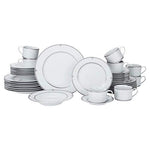 Mikasa 5224199 Platinum Crown 40-Piece Dinnerware Set, Service for 8