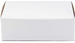 10" Length x 6" Depth x 3 1/2" Height White Locking Corner Bakery Box (Pack of 15)