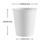 Kindpack Disposable Paper Cups 4oz Cup,100 Count,White Paper Hot Cups,Coffee Cup,Bathroom Cups,Single cup