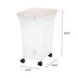 Inspired Essentials 55 Qt Plastic Airtight Pet Food Storage