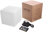 LED Light Cube LOFTEK : 4-inch RGB 16 Colors Cool Cube Lights with Remote Control, MCU Tesseract Mood Lamp, IP65 Waterproof and USB Charging Beside Desk Lamp,Perfect for Kids Nursery and Toys