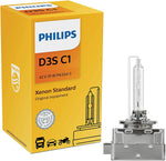 Philips D3S Standard Authentic Xenon HID Headlight Bulb, 1 Pack