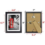 Amazing Roo 8.5 x 11 Document Frames with Mat Made for 11x14 Inch Picture Frame Without Mat Wall and Tabletop Display 2 Pack, Black