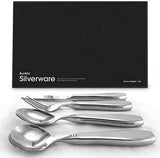 BUNMO Weighted Utensils for Tremors and Parkinsons Patients - Heavy Weight Silverware Set of Knife, Fork, 2 Spoons and Travel Bag - Adaptive Eating Flatware Helps Hand Tremor, Parkinson, Arthritis