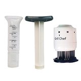 Meat tenderizer sauce marinade injector 2 in 1 Triple syringe marinade meat injector for enhance the flavor and 30 stainless steel needles for softening meat