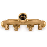 Morvat Heavy Duty Brass Garden Hose Connector Tap Splitter (4-Way)