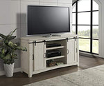 Martin Svensson Home Taos 65" TV Stand, Antique White & Aged Distressed Pine, Antique White and Aged Distressed Pine