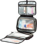 MEKBOK Hanging Travel Toiletry Bag, 11 x 7.5 x 3-Inch, Black