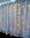 LIGHTESS 300 LED String Fairy Light Outdoor/Indoor Curtain Light for Holiday Decoration (Cold White)