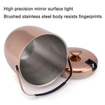 2.8 Litre Ice Bucket Insulated Stainless Steel Double Wall with Lid and Ice Tongs, Copper