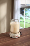 Hosley's Cream Ceramic Fragrance Candle Wax Warmer. Ideal for Spa and Aromatherapy. Use with HOSLEY Brand Wax Melts / Cubes, Essential Oils and Fragrance Oils O2