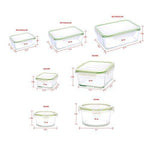 Kinetic Glass Food Storage Containers with Lids - 18 Piece - GlassWorks Meal Prep Containers, Airtight and Leakproof with Portion Control Containers,BPA Free & FDA Approved(9 Containers & 9 Lids)