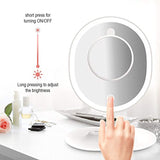 MiroPure 5x Magnifying 16 LED Vanity Makeup Mirror with Touch-control Light Panel, USB Powered