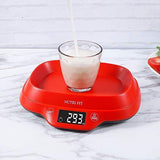 Digital Kitchen Scale with Dough Scraper, NUTRI FIT High Accuracy Multifunction Food Scale with 1.2L Removable Bowl,Tare & Auto Off Function,11lb 5kg (Bamboo)