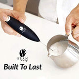 Bean Envy Electric Milk Frother Handheld, Perfect For The Best Latte, Whip Foamer, includes Stainless Steel Stand