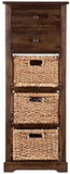 Southern Enterprises Jayton 2-Basket Storage Shelf, Brown