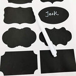 160 PCS Chalkboard Labels, Sackorange Pantry Stickers for JARS,Mason, Spice, Glass and Canisters, Large Reusable Waterproof Blackboard Vinyl Set, Dishwasher Safe with White Chalk Marker