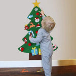 YISUGAR 3ft DIY Felt Christmas Tree Set + 26pcs Detachable Ornaments, Wall Hanging Xmas Gifts for Christmas Decorations