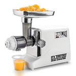 STX International STX-3000-TF Turboforce 3 Speed Electric Meat Grinder & Sausage Stuffer - Heavy Duty 1200 Watts - Size #12-4 Grinding Plates, 3 Stainless Blades, Sausage Stuffer & Kubbe Attachment