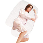 Nexttechnology Pregnancy Pillow Home Sleeping Comfortable Maternity Pillow for Pregnant Women (U Shaped White)