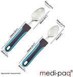 BunMo Easy Grip Cutlery - Great for The Elderly, Disabled Or Those Suffering with Tremors and Trembling Hands. Easy Pick up. (1x Set)