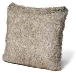 Eddie Bauer Unisex-Adult Lodge Faux Fur Pillow, Red Regular ONE Size